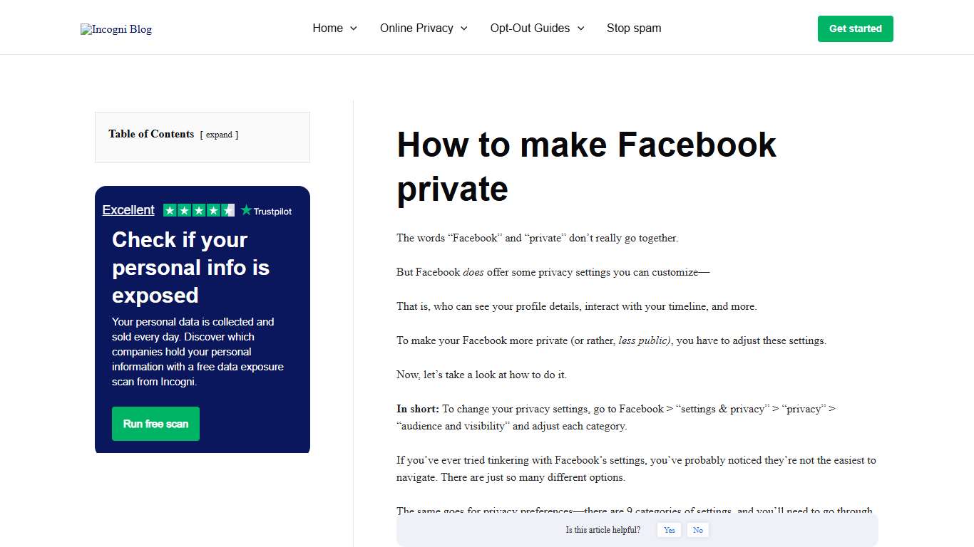How to make Facebook private [2026] | Incogni